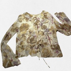 BNWT Deadstock Vintage April / Kit Cornell Sheer Blouse